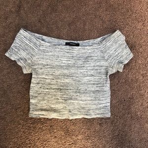 Off the shoulder crop top